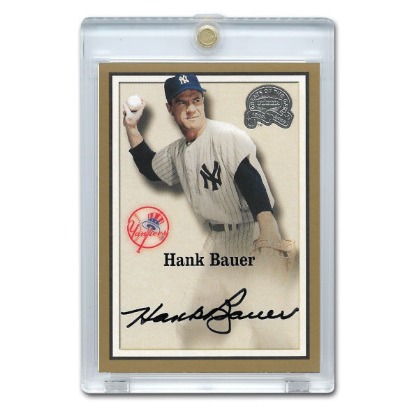 Hank Bauer Autographed Card 2000 Fleer Greats of the Game
