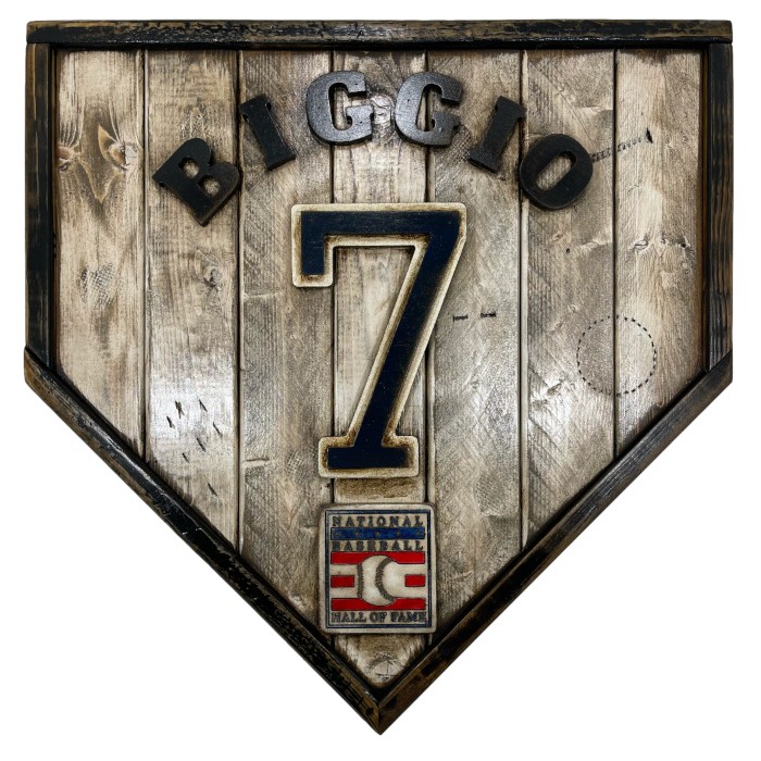 Craig Biggio Hall of Fame Vintage Distressed Wood 18.5 Inch Legacy Home Plate Ltd Ed of 250 Craig Biggio Hall of Fame Vintage Distressed Wood 18.5 Inch Legacy Home Plate Ltd Ed of 250