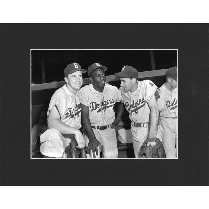 Matted 8x10 Photo- Brooklyn Dodgers Lineup