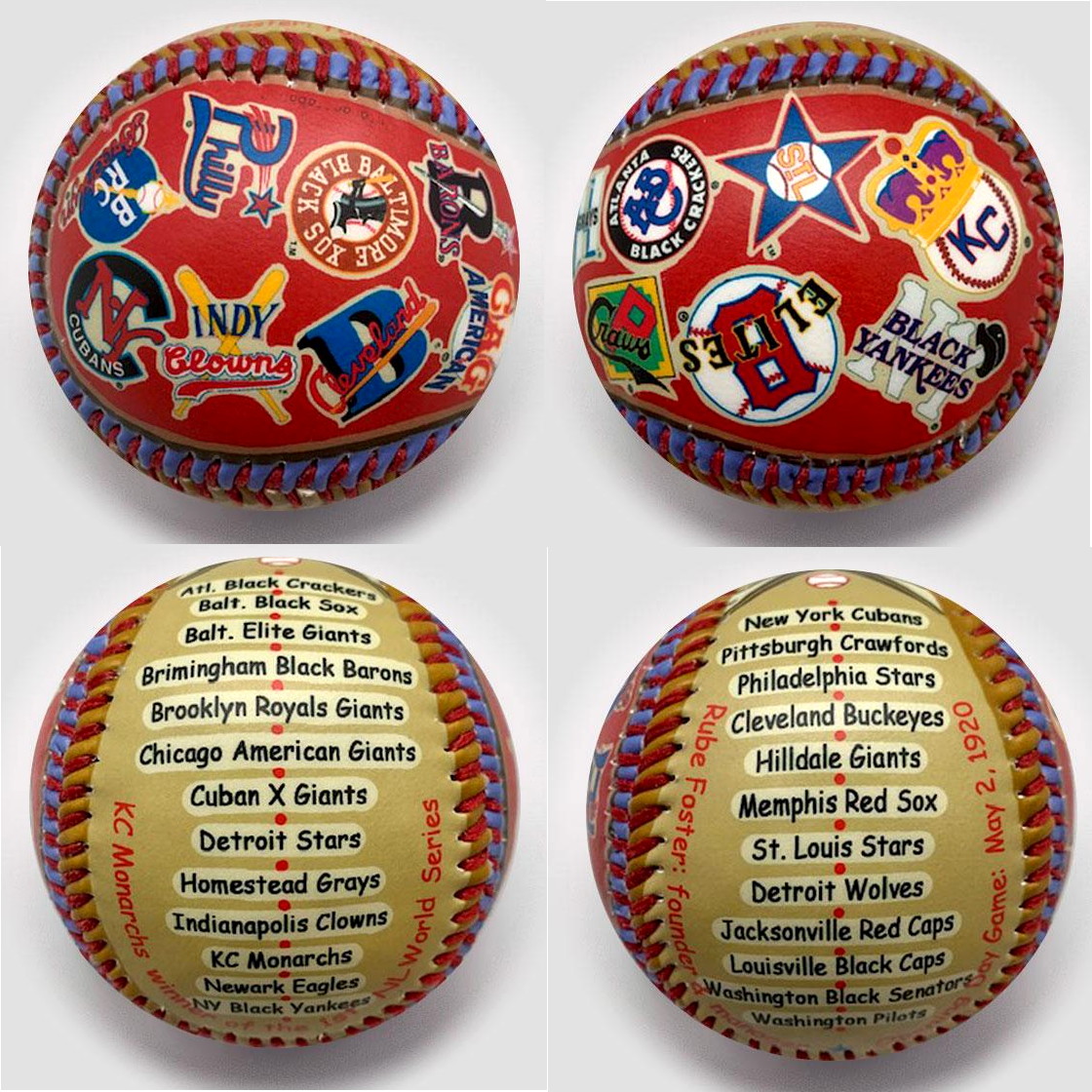 Negro Leagues Unforgettaballs Limited Commemorative Baseball with Lucite Gift Box