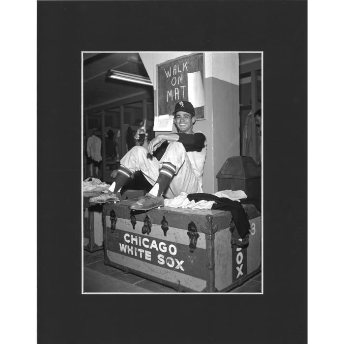 Matted 8x10 Photo- Luis Aparicio Clubhouse