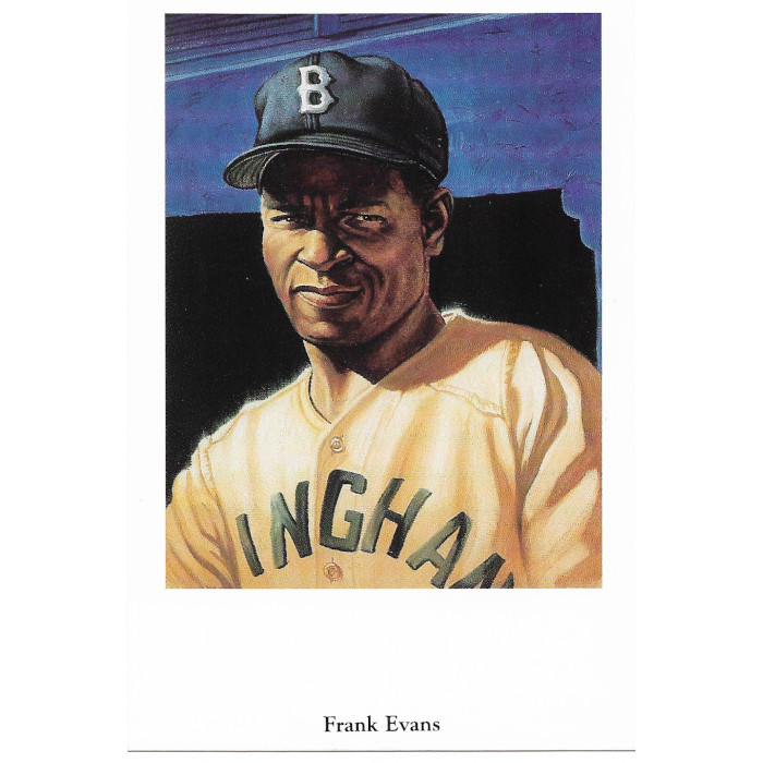 Frank Evans 1991 Ron Lewis Negro Leagues Fine Art Postcard # 23