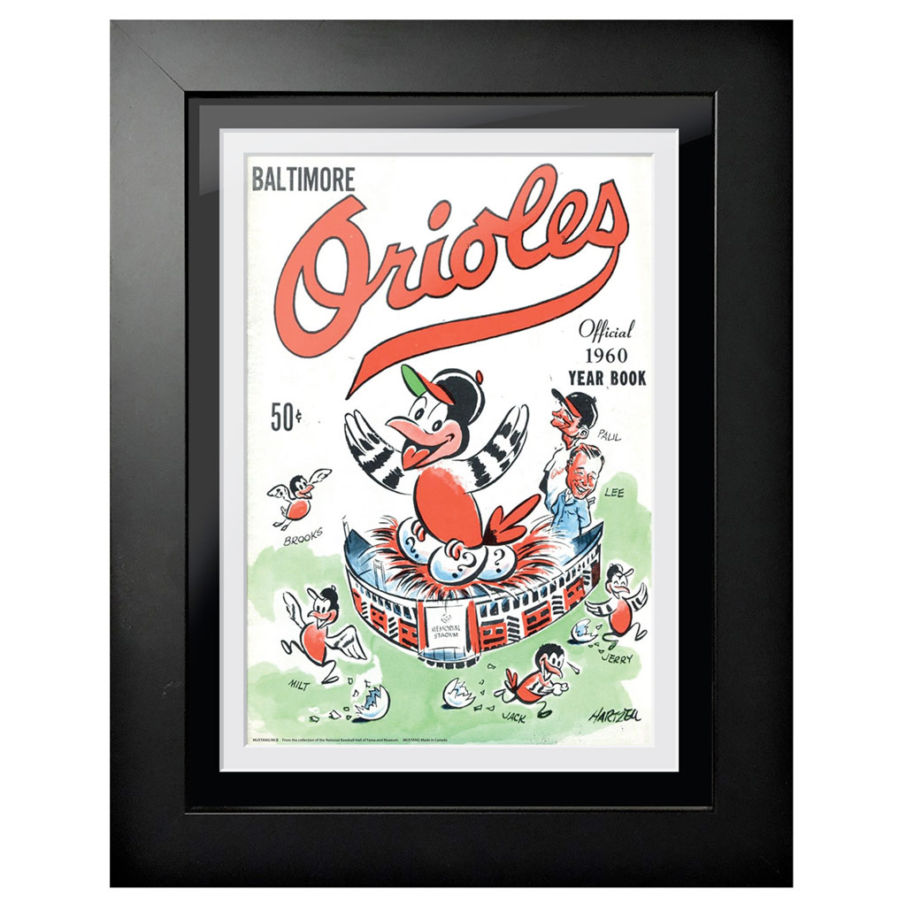 Baltimore Orioles 1960 Yearbook Cover 18 x 14 Framed Print