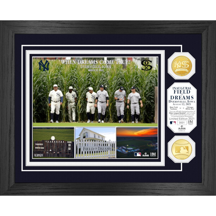 Highland Mint Inaugural Field of Dreams Game 13 x 16 Bronze Coin Photo Mint Highland Mint Inaugural Field of Dreams Game 13 x 16 Bronze Coin Photo Mint