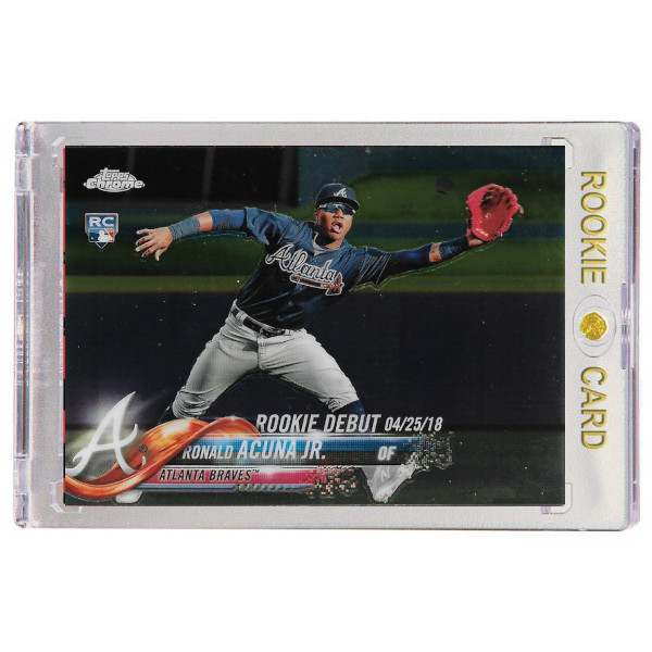 Ronald Acuna Atlanta Braves 2018 Topps Chrome Update # HMT31 Rookie Card