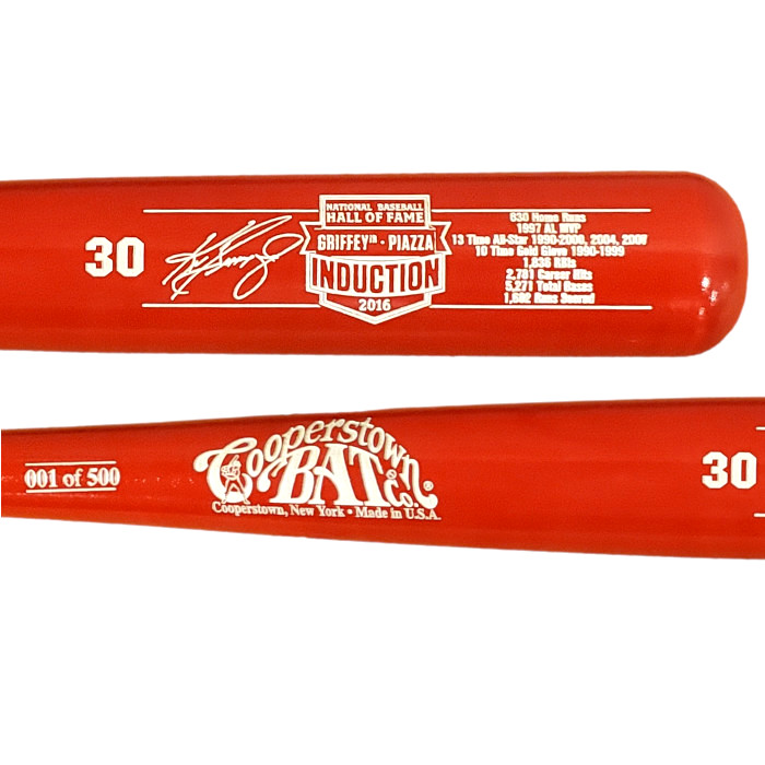 Ken Griffey Jr. Baseball Hall of Fame 2016 Induction Limited Edition Full Size 34" Career Stat Bat Ken Griffey Jr. Baseball Hall of Fame 2016 Induction Limited Edition Full Size 34" Career Stat Bat