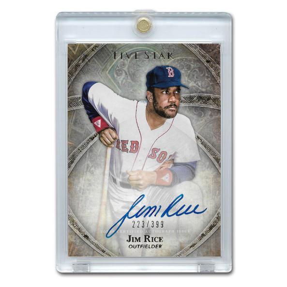 Jim Rice Autographed Card 2014 Topps 5 Star Ltd Ed of 399