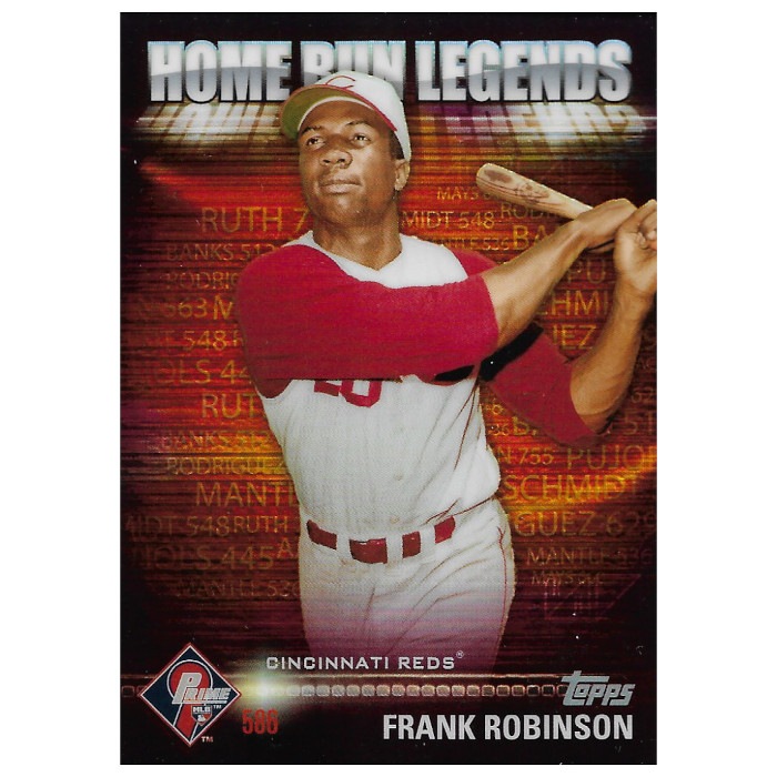 Frank Robinson 2012 Topps Prime 9 Home Run Legends Refractor Card # 8