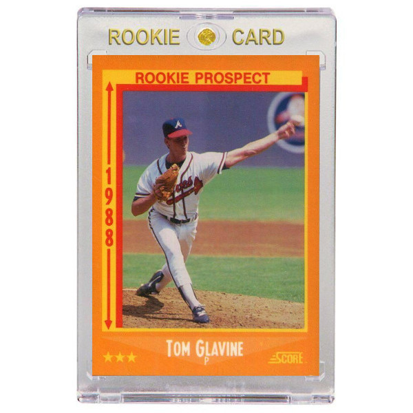 Tom Glavine Atlanta Braves 1988 Score # 638 Rookie Card Tom Glavine Atlanta Braves 1988 Score # 638 Rookie Card