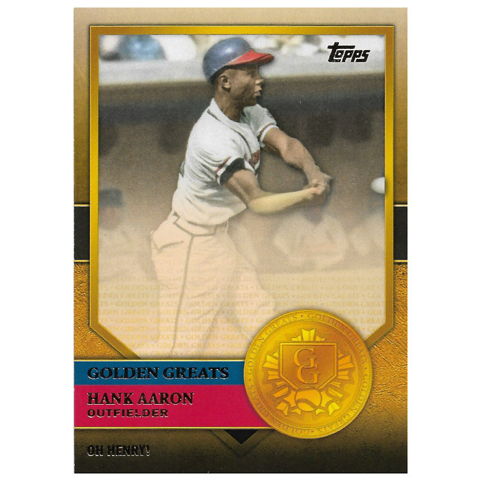 Hank Aaron 2012 Topps Golden Greats Card # 53