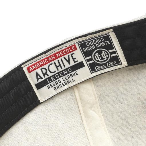 Men’s Chicago Union Giants Negro League Archive Legends Ivory Heather & Black Adjustable Cap