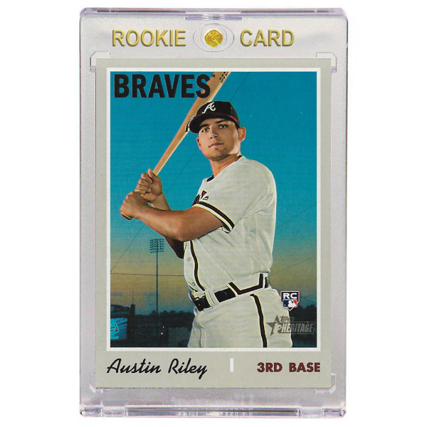 Austin Riley Atlanta Braves 2019 Topps Heritage # 614 Rookie Card