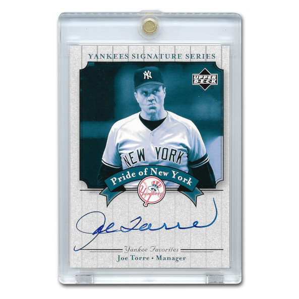 Joe Torre Autographed Card 2003 Upper Deck Yankees Signature Series #PN-JT