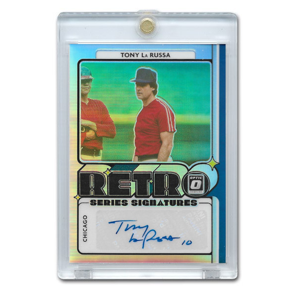 Tony La Russa Autographed Card 2021 Donruss Optic Retro Series # RET-TL