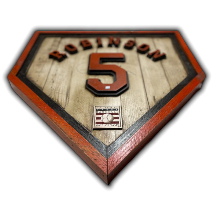 Brooks Robinson Hall of Fame Vintage Distressed Wood 20 Inch Heritage Natural Home Plate Brooks Robinson Hall of Fame Vintage Distressed Wood 20 Inch Heritage Natural Home Plate