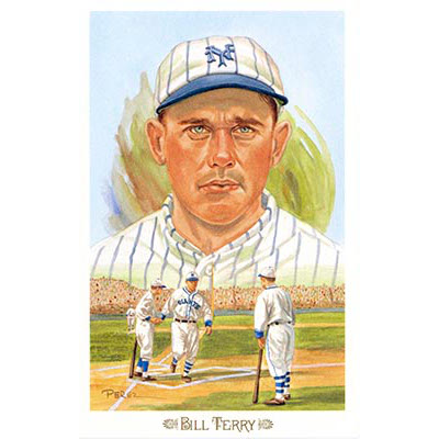 Bill Terry Perez-Steele Baseball Hall of Fame 50th 1989 Celebration Series Limited Edition Postcard # 41