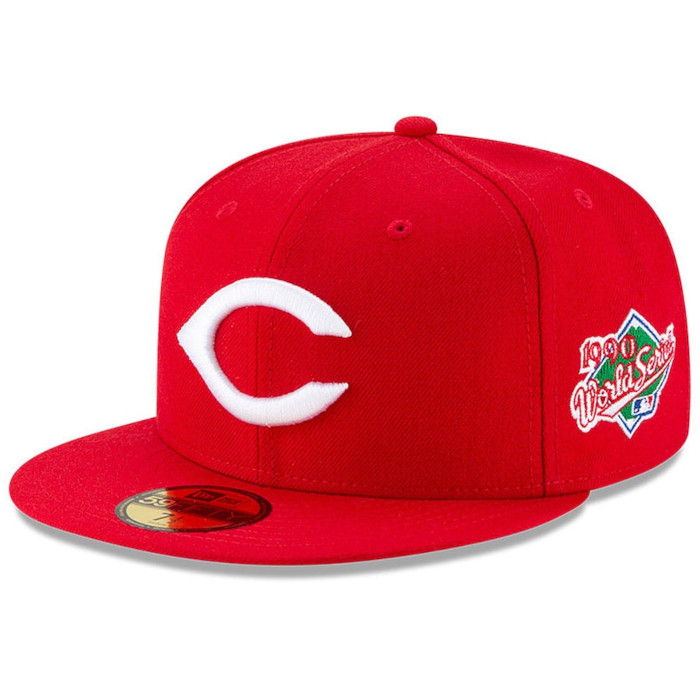 Men’s New Era Cincinnati Reds 1990 World Series Champions Wool Fitted 59FIFTY Cap Men’s New Era Cincinnati Reds 1990 World Series Champions Wool Fitted 59FIFTY Cap