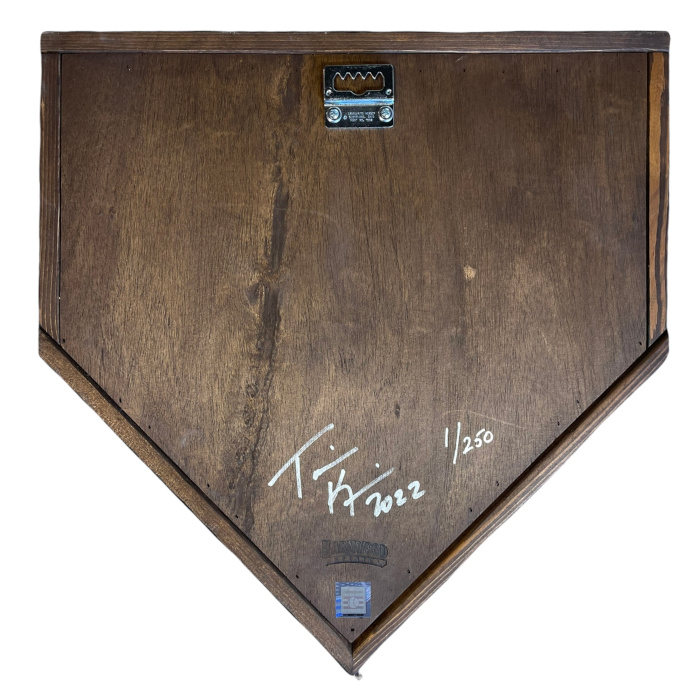 Joe Morgan Hall of Fame Vintage Distressed Wood 18.5 Inch Legacy Home Plate Ltd Ed of 250