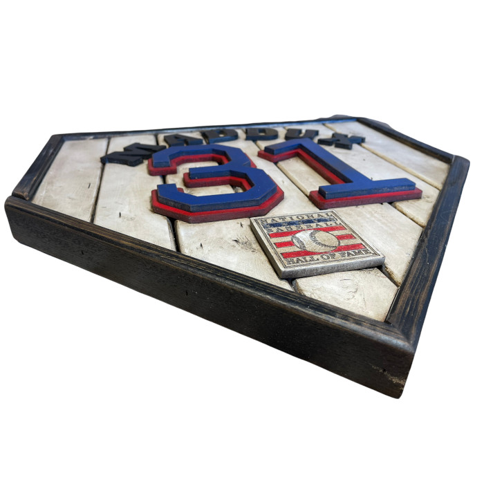 Greg Maddux Hall of Fame Vintage Distressed Wood 18.5 Inch Legacy Home Plate Ltd Ed of 250 Greg Maddux Hall of Fame Vintage Distressed Wood 18.5 Inch Legacy Home Plate Ltd Ed of 250