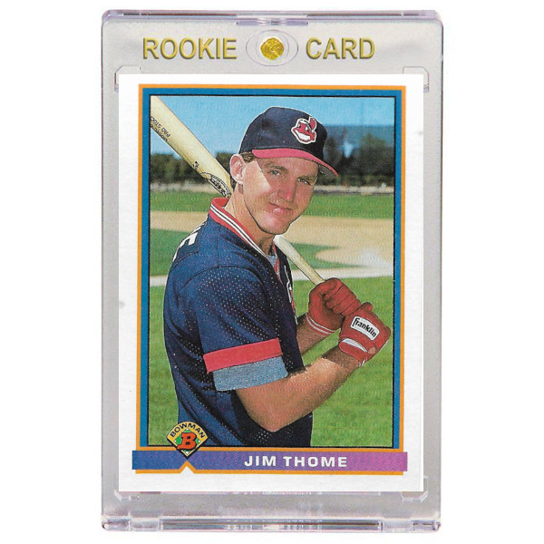 Jim Thome Cleveland Indians 1991 Bowman # 68 Rookie Card Jim Thome Cleveland Indians 1991 Bowman # 68 Rookie Card