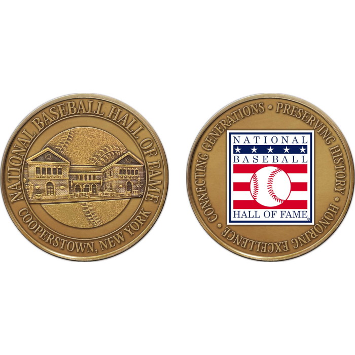 Highland Mint Baseball Hall of Fame 47 mm Bronze Challenge Coin