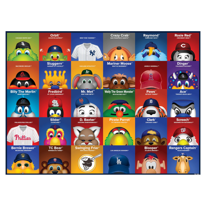 MasterPieces MLB Mascots 100 Piece Kids Puzzle MasterPieces MLB Mascots 100 Piece Kids Puzzle