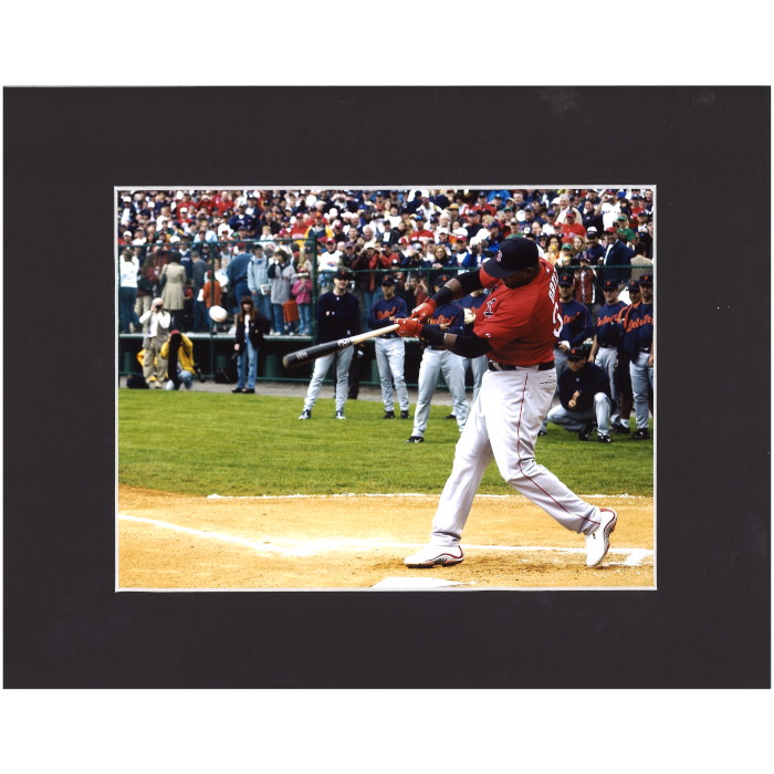 Matted 8x10 Photo- David Ortiz 2005 Hall of Fame Game