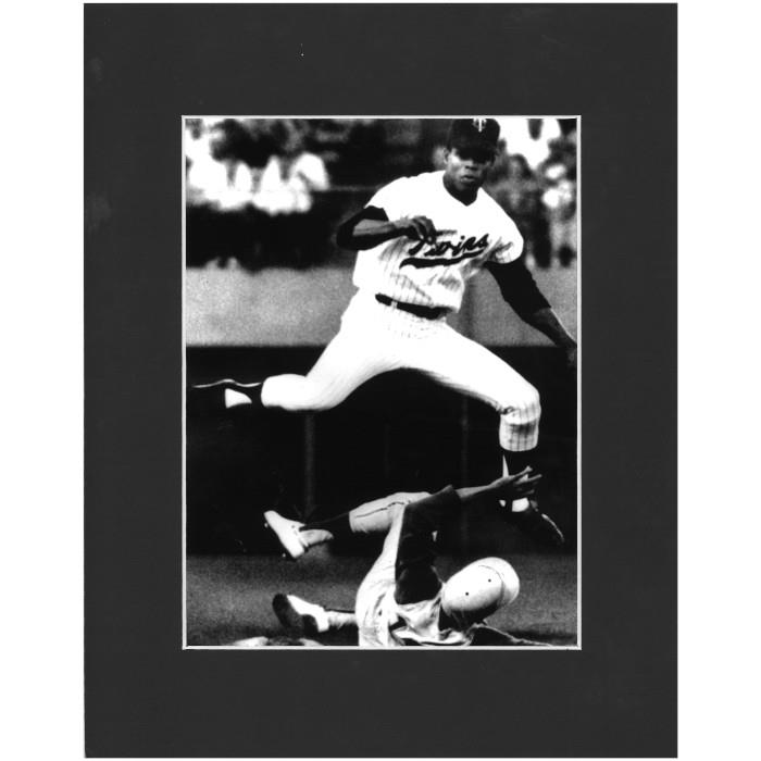 Matted 8x10 Photo- Rod Carew Throwing Matted 8x10 Photo- Rod Carew Throwing