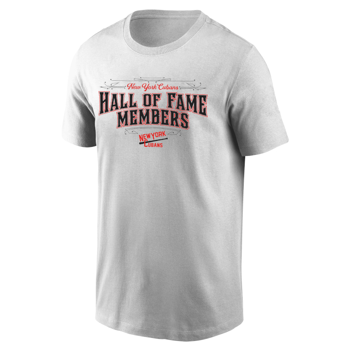 Men’s New York Cubans Team Hall of Famer Grey Roster T-Shirt