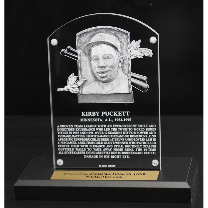 Kirby Puckett Acrylic Replica Hall of Fame Plaque Kirby Puckett Acrylic Replica Hall of Fame Plaque