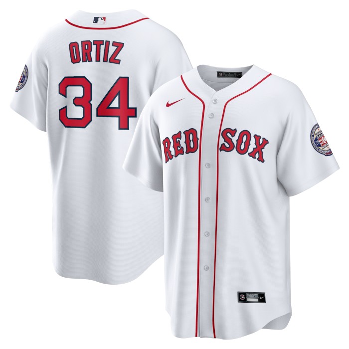 Men’s Nike David Ortiz Hall of Fame 2022 Induction Official Replica Boston Red Sox Home White Jersey Men’s Nike David Ortiz Hall of Fame 2022 Induction Official Replica Boston Red Sox Home White Jersey