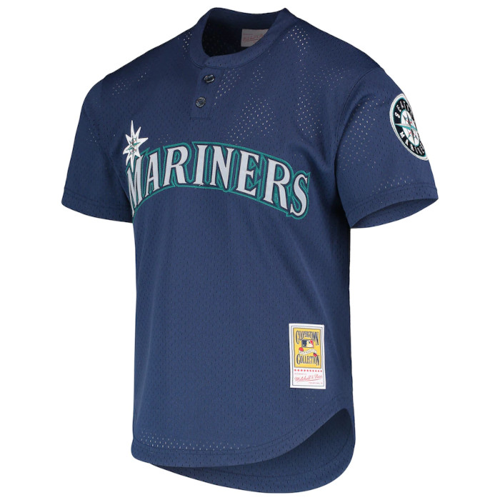 Men's Mitchell & Ness Ichiro Suzuki 2002 Seattle Mariners Mesh Batting  Practice Cooperstown Jersey