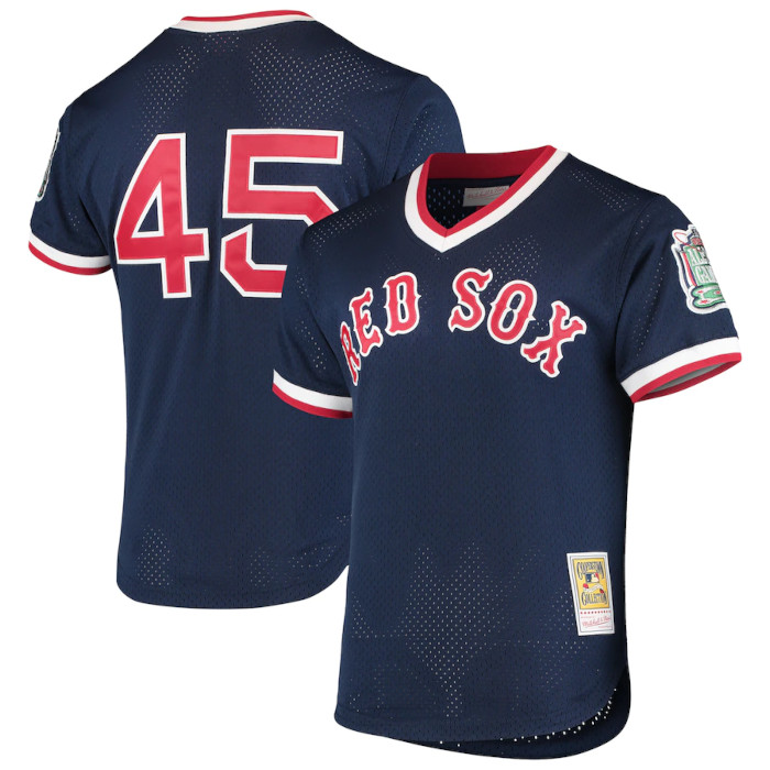 Men's Mitchell & Ness Pedro Martinez 1999 Boston Red Sox Mesh