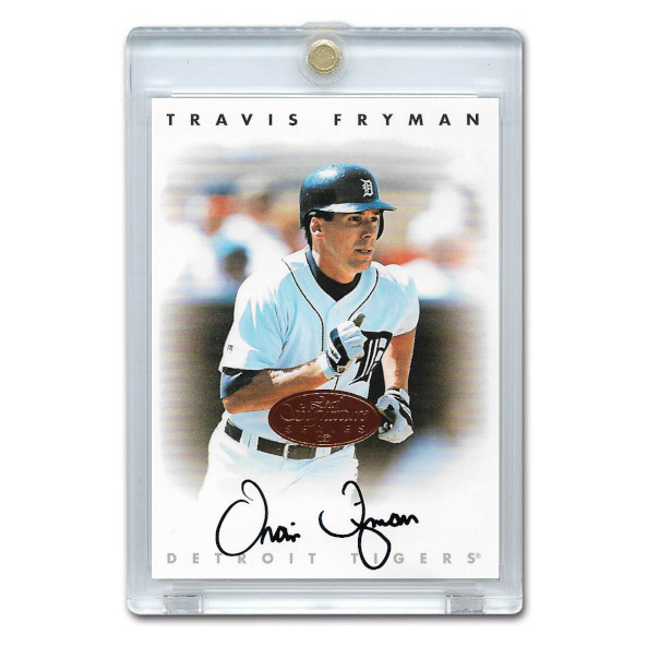 Travis Fryman Autographed Card 1996 Leaf Signature