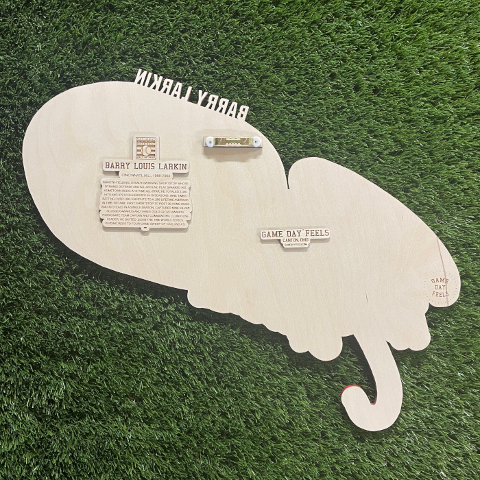 Barry Larkin 3D Signature Color Wood Wall Sign