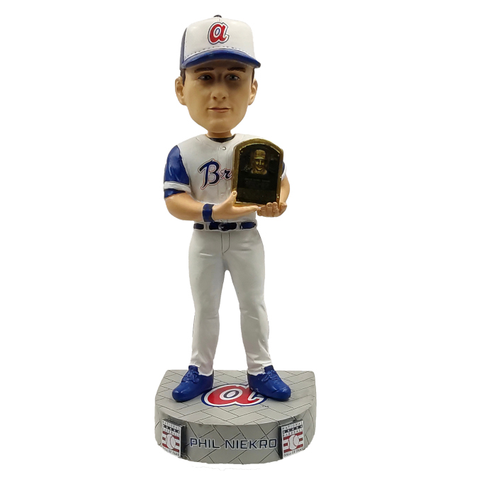 Phil Niekro Atlanta Braves 2022 MLB Alumni Hall of Fame Bobblehead Ltd Ed of 216