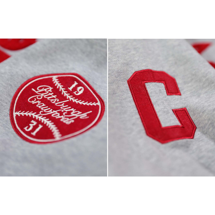 Pittsburgh Crawfords Negro League Heritage Light Grey Hooded Sweatshirt