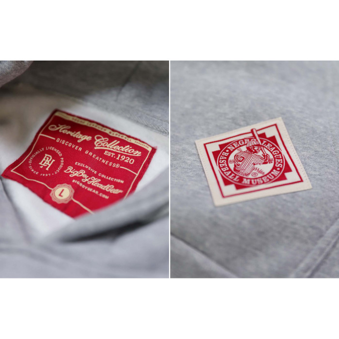 Pittsburgh Crawfords Negro League Heritage Light Grey Hooded Sweatshirt