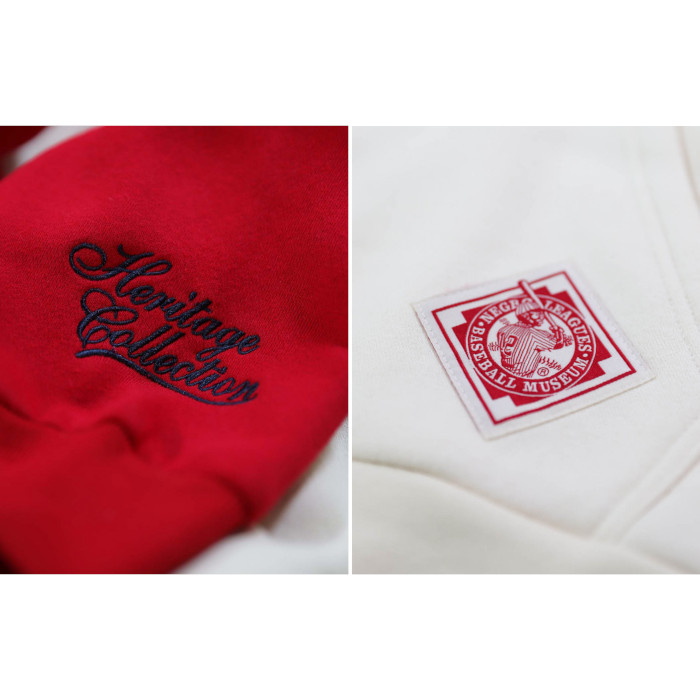 Kansas City Monarchs Negro League Heritage Red and Ivory Hooded Sweatshirt