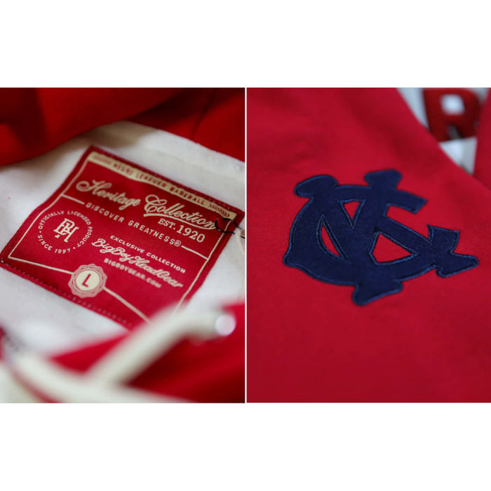 Kansas City Monarchs Negro League Heritage Red and Ivory Hooded Sweatshirt