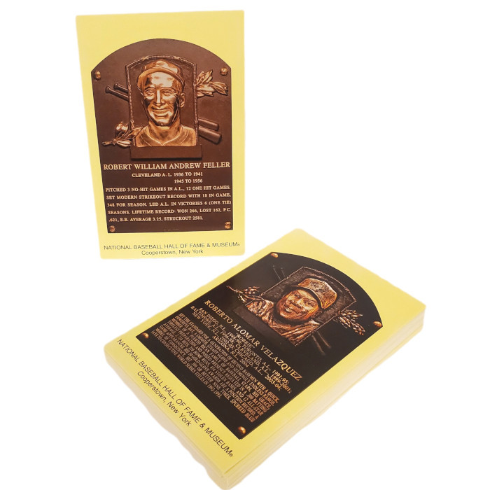 Cleveland Indians Baseball Hall of Fame Plaque Postcard Team Set (40)