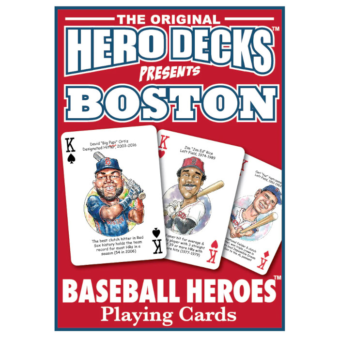 Hero Decks Caricature Playing Cards For Boston Red Sox Fans