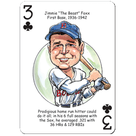 Hero Decks Caricature Playing Cards For Boston Red Sox Fans