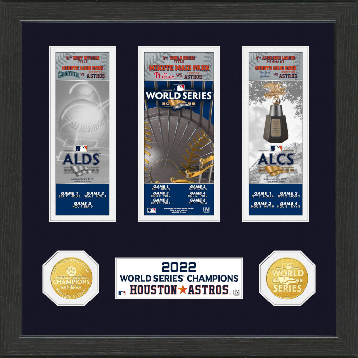 Officially Licensed MLB Astros 2022 World Series Champs Trophy Frame