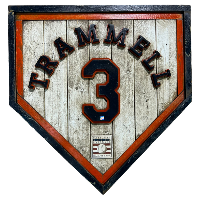 Alan Trammell Hall of Fame Vintage Distressed Wood 20 Inch Heritage Home Plate Alan Trammell Hall of Fame Vintage Distressed Wood 20 Inch Heritage Home Plate
