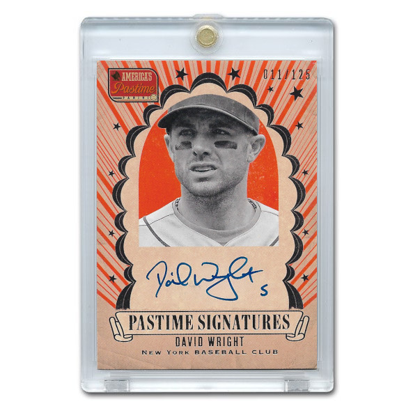 David Wright Autographed Card 2013 America's Pastime Signatures Ltd Ed of 125