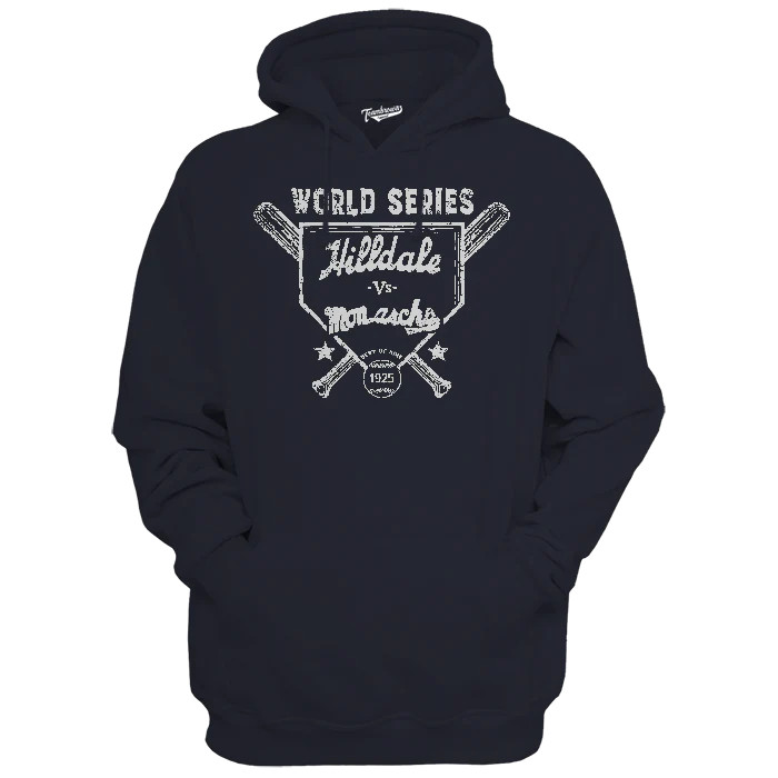 Unisex Teambrown 1925 World Series Hilldale Athletic Club vs. Kansas City Monarchs Premium Navy Hooded Sweatshirt Unisex Teambrown 1925 World Series Hilldale Athletic Club vs. Kansas City Monarchs Premium Navy Hooded Sweatshirt