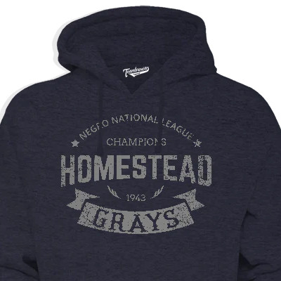 Unisex Teambrown Homestead Grays 1943 World Series Champion Premium Navy Hooded Sweatshirt Unisex Teambrown Homestead Grays 1943 World Series Champion Premium Navy Hooded Sweatshirt