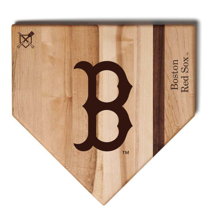 Boston Red Sox Baseball BBQ 12" x 12" Logo Wood Cutting Board Boston Red Sox Baseball BBQ 12" x 12" Logo Wood Cutting Board