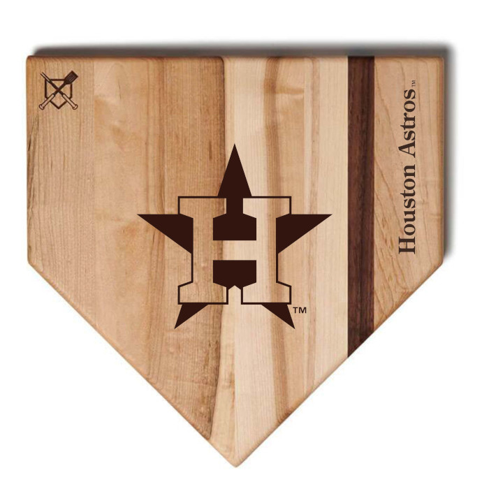Houston Astros Baseball BBQ 12" x 12" Logo Wood Cutting Board Houston Astros Baseball BBQ 12" x 12" Logo Wood Cutting Board